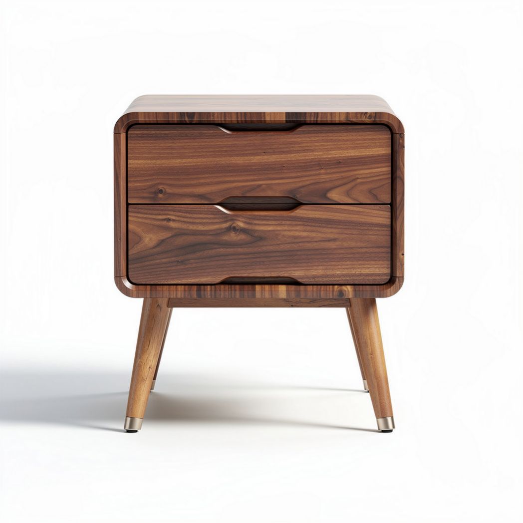 Table de nuit en bois avec deux tiroirs dimensions 40 x 50 x 45cm